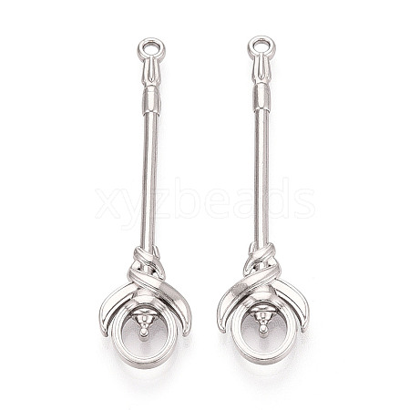 304 Stainless Steel Pendants STAS-N114-64P-1