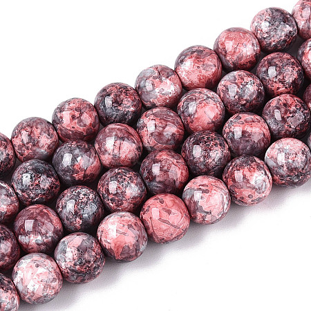 Baking Paint Glass Beads Strands DGLA-N016-8mm-04-1
