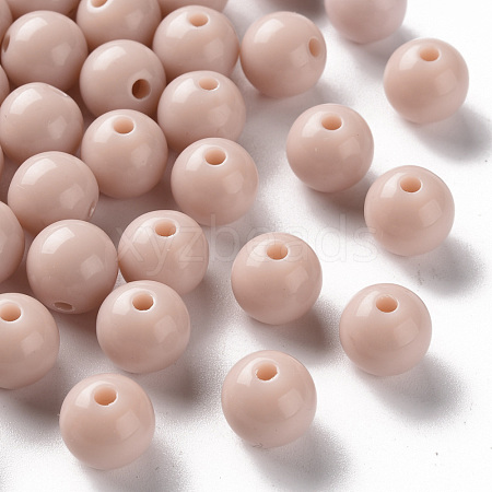 Opaque Acrylic Beads MACR-S370-C10mm-34-1