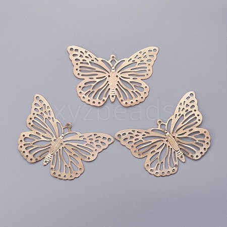 Iron Butterfly Filigree Pendants IFIN-P003-03-1