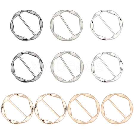 Gorgecraft 10Pcs 5 Colors Zinc Alloy Buckles FIND-GF0002-34A-1