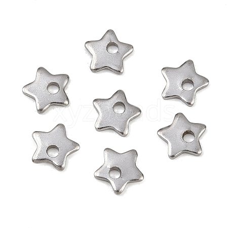 Non-Tarnish 304 Stainless Steel Five-Pointed Star Charms Pendants X-STAS-Q171-03-1