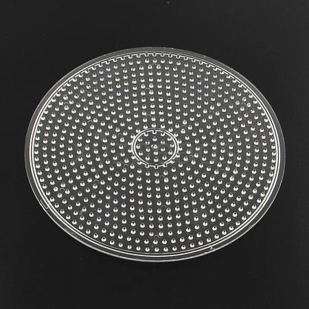 Flat Round ABC Plastic Pegboards used for 5x5mm DIY Fuse Beads DIY-Q009-52-1