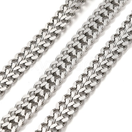 304 Stainless Steel Curb Chains CHS-C013-01E-P-1