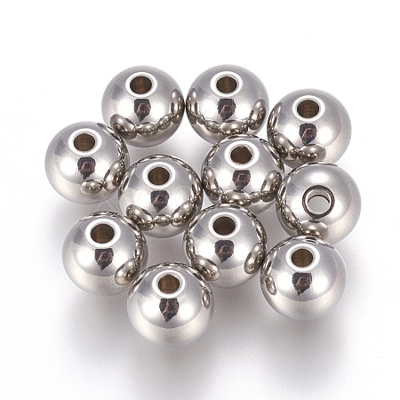 Tarnish Resistant 201 Stainless Steel Beads STAS-F170-02P-B-1