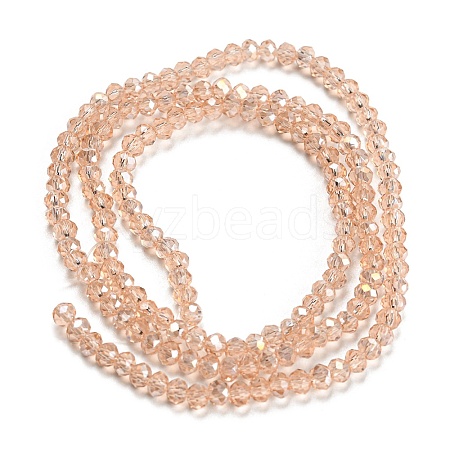 Electroplate Glass Beads Strands EGLA-D020-3x2mm-69-1