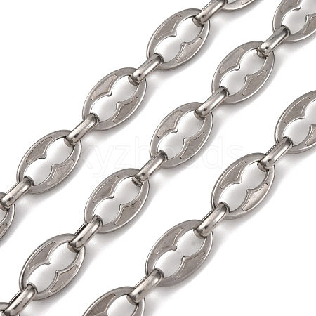 304 Stainless Steel Oval Link Chains CHS-S012-11P-1