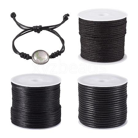 3 Rolls 3 Styles Nylon & Waxed Polyester Cord DIY-TA0015-03B-1