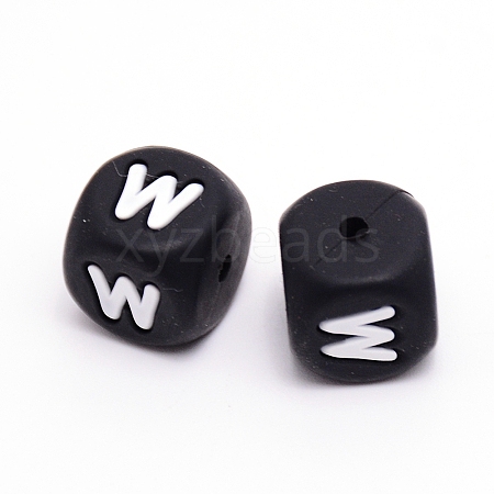 Silicone Beads SIL-WH0002-25A-W-1