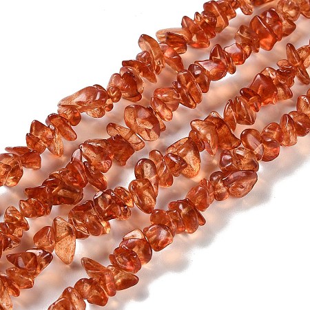 Spray Painted Transparent Glass Beads Strands GLAA-P060-01B-03-1