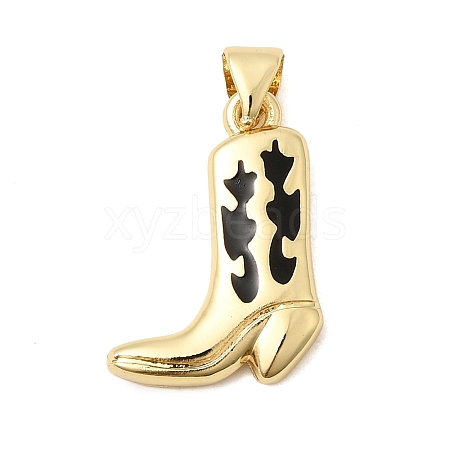 Brass Enamel Pendants KK-H267-117G-01-1