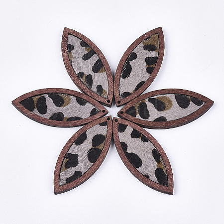 Eco-Friendly Cowhide Leather Big Pendants X-FIND-S301-34C-01-1