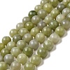 Natural Green Jade Beads Strands G-K340-A02-03-2