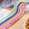 10 Strands 10 Colors Handmade Polymer Clay Beads Strands CLAY-TA0001-20-6