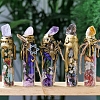 Mixed Natural Gemstone Chip Wishing Bottles PW-WG50330-02-1