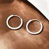 Brass Hoop Earrings EJEW-F378-02S-4