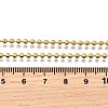 2.5MM Brass Ball Chain Necklaces NJEW-M108-04G-3