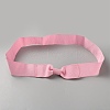 Women's Faux Suede Bowknot Stretchable Hat Band AJEW-WH0696-082D-1