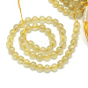 Natural Gold Rutilated Quartz Beads Strands X-G-S150-17-8mm-2