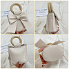 DIY PU Leather Mini Bowknot Bucket Bags Kits DIY-WH0292-93B-3