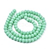 Opaque Solid Color Imitation Jade Glass Beads Strands EGLA-A044-P1mm-D14-2