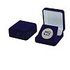 Flocking ABS Plastic Badge and Medal Keepsake Boxes CON-WH0200-02C-1