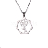 Non-Tarnish 304 Stainless Steel Pendant Necklaces PW-WG57218-07-1