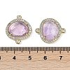 Natural Amethyst Faceted Oval Links G-B126-01G-11-3