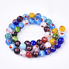 Handmade Lampwork Beads Strands LAMP-S191-10B-2