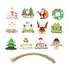 Christmas Theme Paper Big Pendant Decorations HJEW-F018-01-1