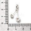 Brass Micro Pave Cubic Zirconia Pendants KK-K378-61S-3