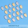 Unicraftale 60Pcs 2 Colors 304 Stainless Steel Charms STAS-UN0039-15-5