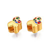 Alloy Enamel European Beads KK-N238-080-1