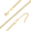 Brass Snake Chain Necklaces for Women NJEW-D302-72G-4