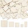 150Pcs 5 Style Wooden Coaster DIY-FG0005-15-1