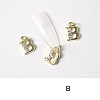 Alloy Rhinestone Cabochons MRMJ-T056-93G-B-1