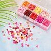 SUNNYCLUE 2700Pcs 10 Colors Flat Round Eco-Friendly Handmade Polymer Clay Beads CLAY-SC0001-33A-4