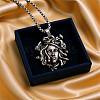 Gothic Medusa Alloy Pendant 201 Stainless Steel Box Chain Necklaces FS-WGFDD49-01-2