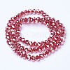 Electroplate Glass Beads Strands EGLA-A034-T2mm-C04-2