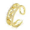 Brass Micro Pave Cubic Zirconia Ring RJEW-Z033-09A-1