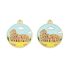 Alloy Enamel Pendants ENAM-V001-02A-G-1