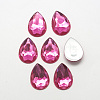 Acrylic Rhinestone Flat Back Cabochons GACR-Q010-10x14-05-1