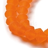 Imitate Austrian Crystal Frosted Glass Beads Strands LS-GLAA-F029-TM4mm-B11-3