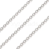 Anti-Tarnish Rhodium Plated 925 Sterling Silver Cable Chains LS-STER-E072-02P-05-1