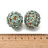 Rhinestone Brass Beads KK-D295-07G-01-2