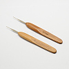 Bamboo Handle Iron Crochet Hook Needles X-TOOL-R034-0.75mm-1