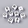 Opaque Acrylic Beads SACR-Q001-09B-2