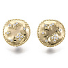 Brass Stud Earring Findings KK-R130-041-NF-1