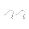 Anti-Tarnish Rhodium Plated 925 Sterling Silver Earring Hooks STER-N016-32P-2