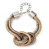 Iron Shake Chain Knotted Bracelets for Women BJEW-U042-01GP-2